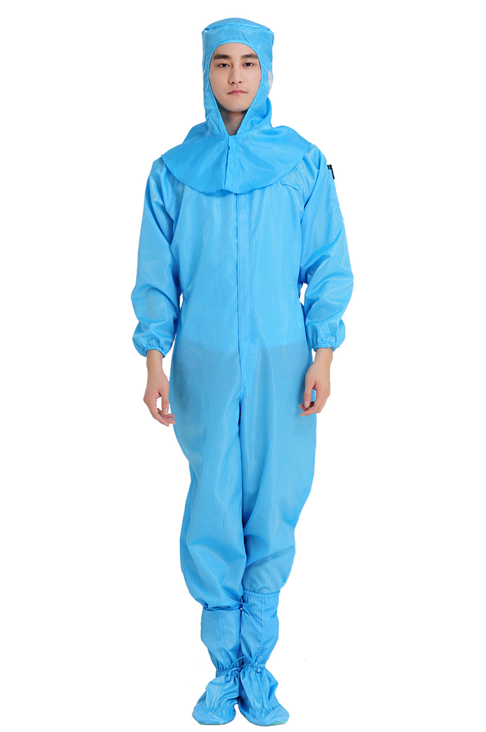 qcfh防静电衣服连体防护喷漆洁净防尘无尘工作服防护服