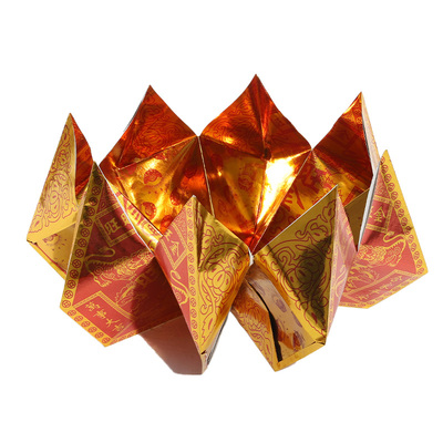 祭祀手工金纸聚宝盆宝盆纸钱烧纸元宝纸盆花盆火供摆件