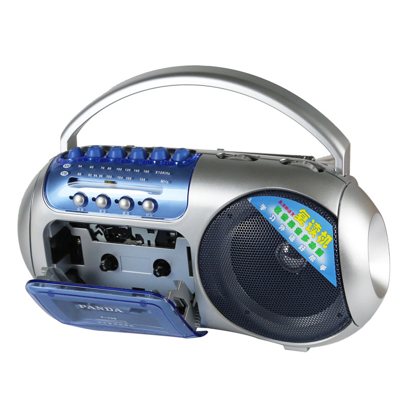 熊猫听力随身听mp3老式收音收录卡式学习初中生收录机