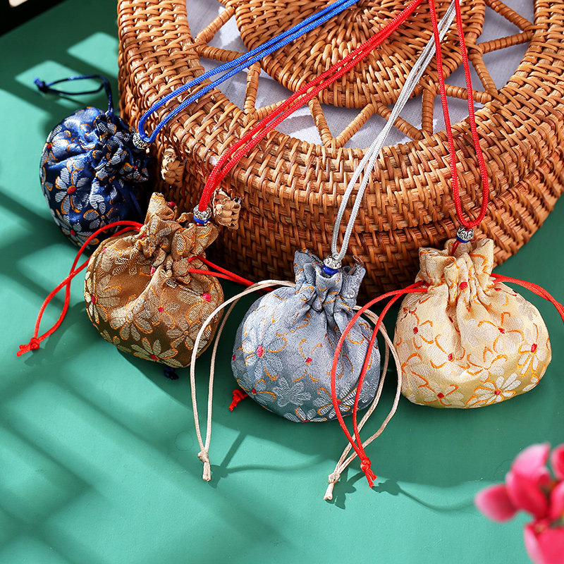 端午节香包长绳挂脖香囊空袋汉服装饰袋子古风香包