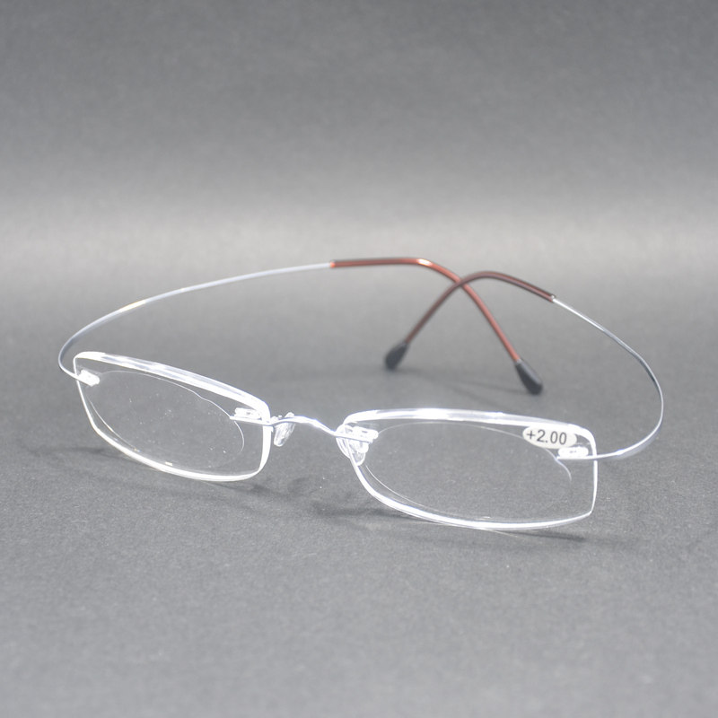 老花眼镜纯钛舒适高档疲劳300度时尚超轻男女老花镜