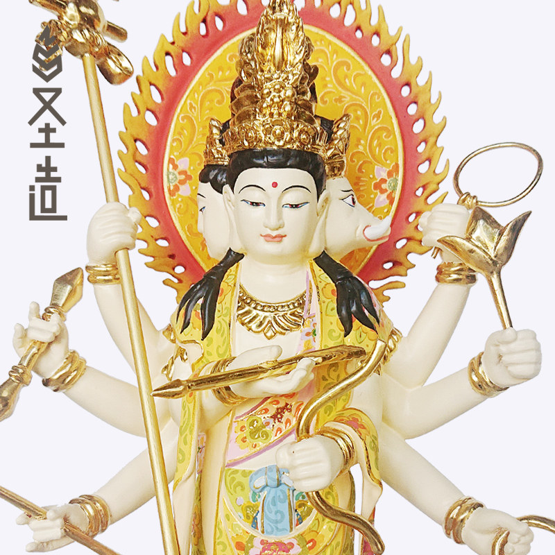 摩利支天像寺庙家用居家供奉光明天母佛像摆件定制定做厂家 圣造