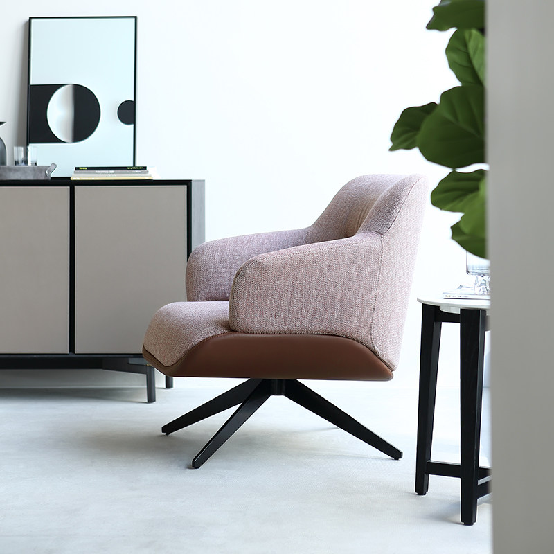 如恩现代简约风格休闲椅设计师客厅沙发沙发椅