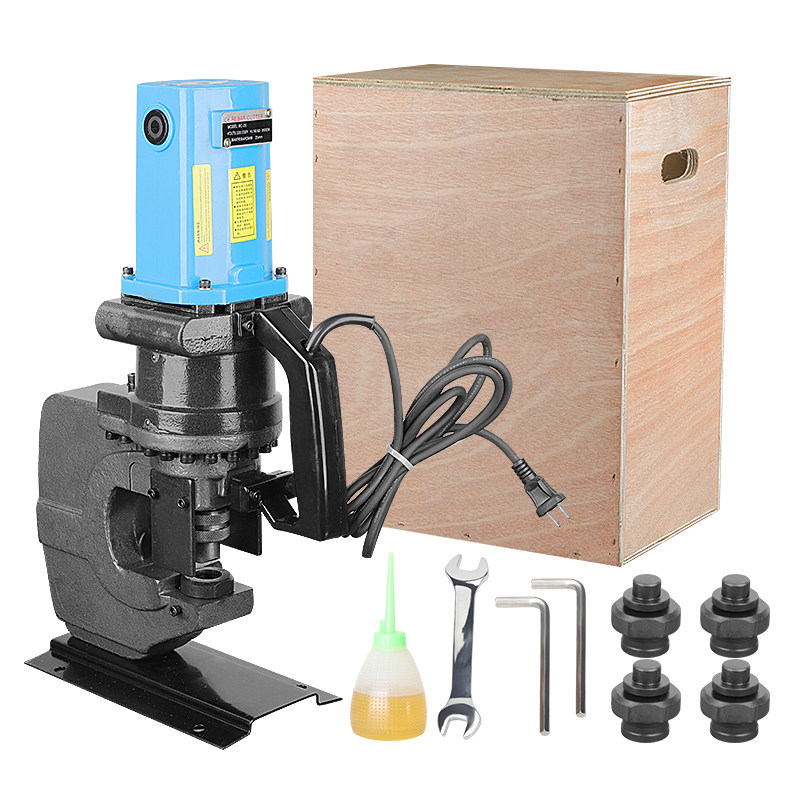 电动液压冲孔机312mm铁板冲孔重型角铁槽钢开孔液压冲孔机