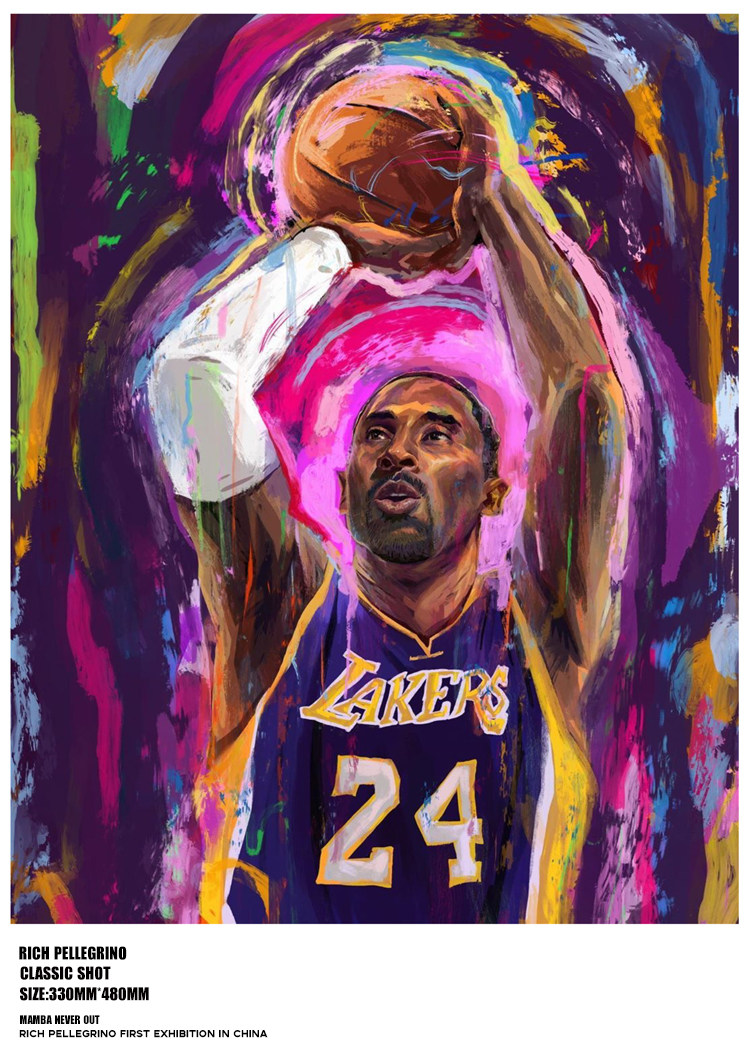 richpellegrino科比人像奖杯慈善纪念纪念版版画官网摆件