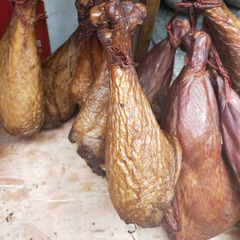 四川巴中特产柏枝烟熏腊火鸡腿550g一只农家其它干货