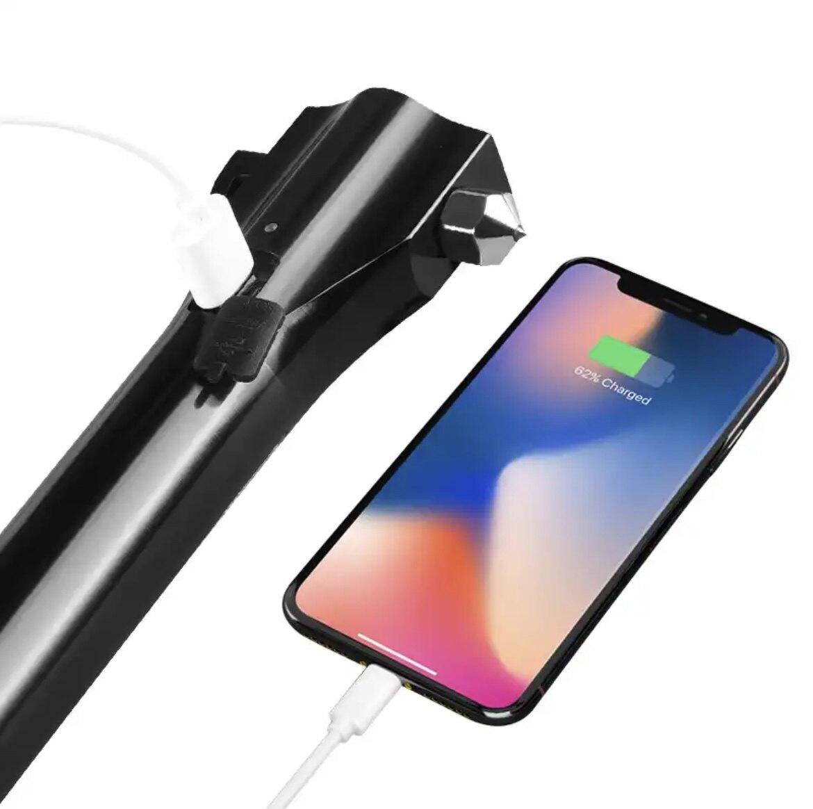 森林虎t01强光手电太阳能应急充电多功能报警逃生手电筒