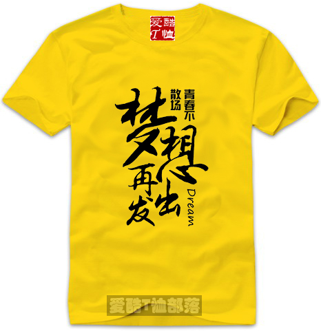 毕业纪念文化衫青春不散散场梦想再出发纯棉短袖t恤印制