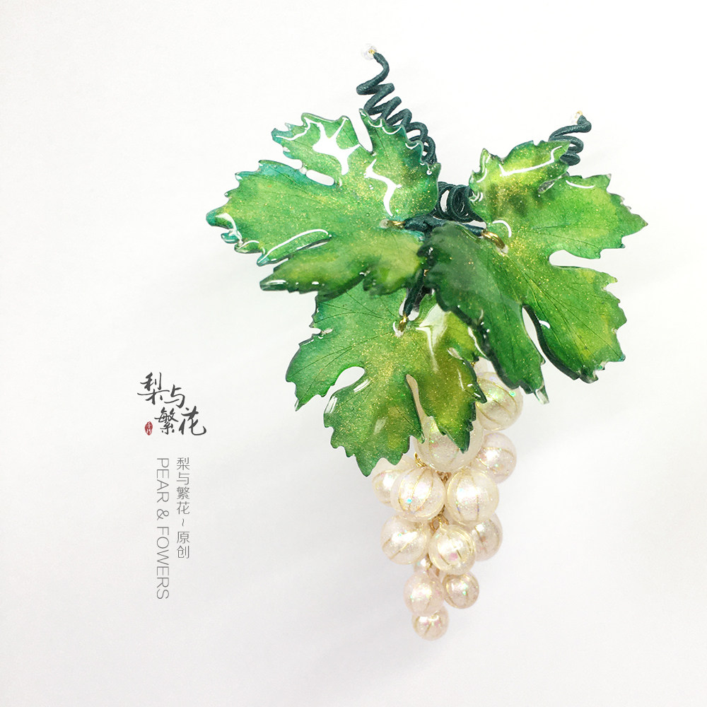 繁花原创手工汉服配饰古风头饰热缩花簪新品发饰