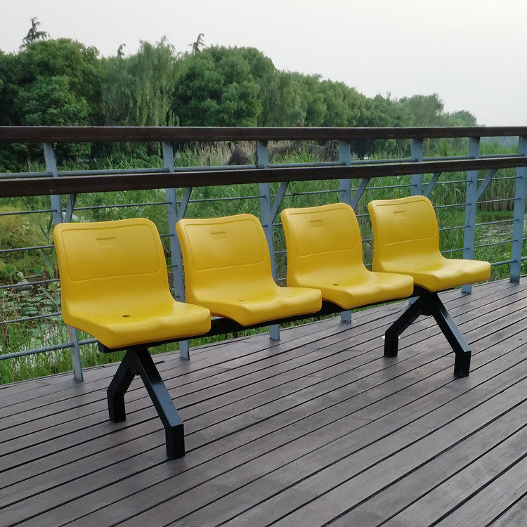 排椅等候椅飞机腿吹塑料排椅两三四五人位公园椅篮球场商场休息椅