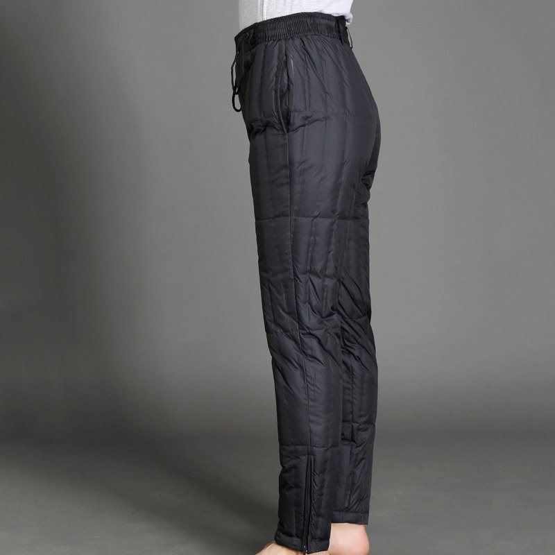 绒裤男款中老年羽绒男外轻薄冬加加大男士高腰羽绒裤