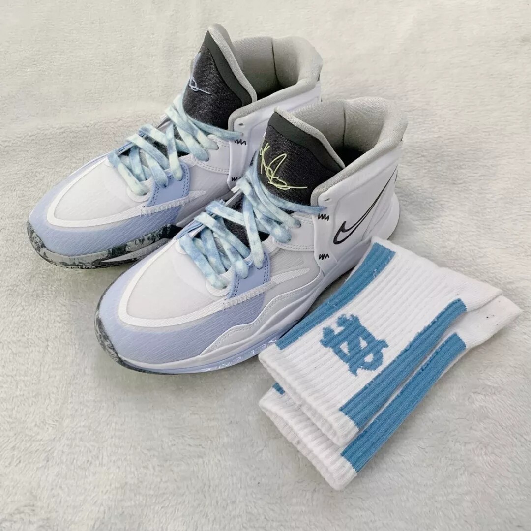 适配扎染蓝色驭帅冰蓝白冰蓝欧文epinfinity闪击鞋带