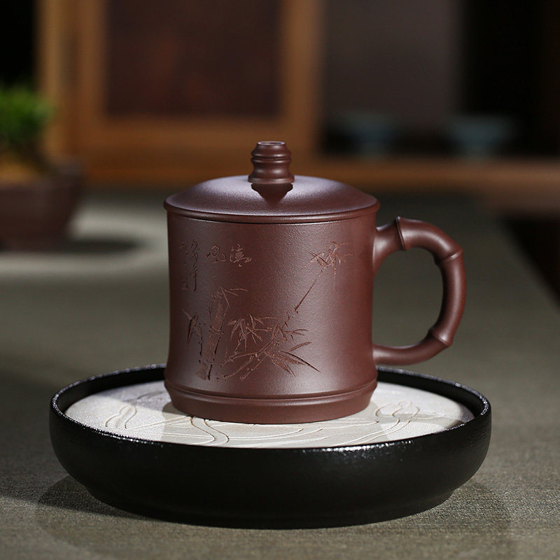 宜兴原矿紫砂居家办公茶杯送礼泡茶茶水杯子茶杯