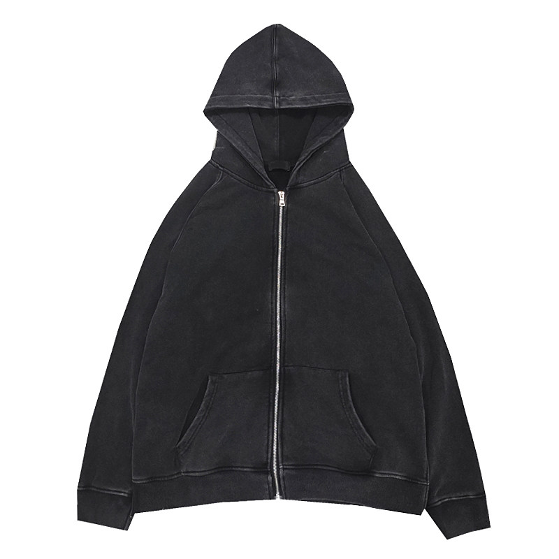 欧美美高街fog开叉拉链外套秋冬暗黑潮牌水洗夹克