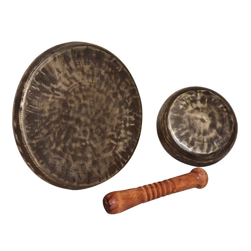 青铜小锣12cm16cm18cm20cm直边小马小月锣抛锣手铛铛老锣手锣