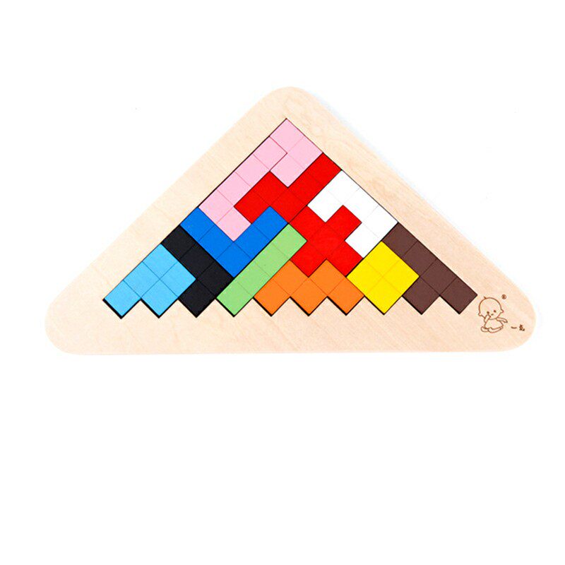 三角形立体拼图儿童益智力百变巧板积木玩具4567岁健脑智慧玩具