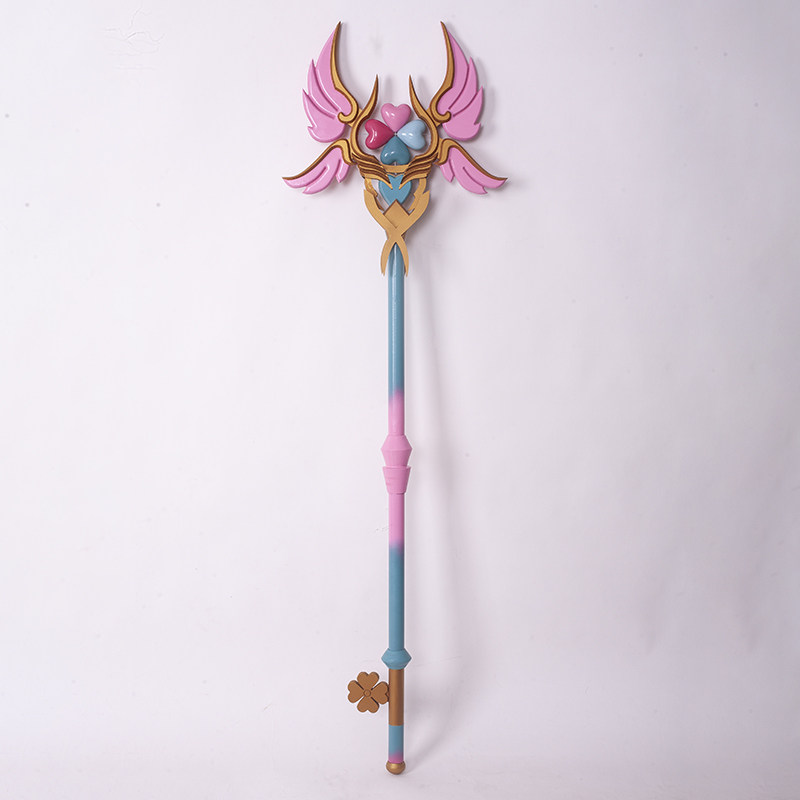 王者荣耀瑶时祈愿愿境星元遇见神鹿法杖发光cosplay配件