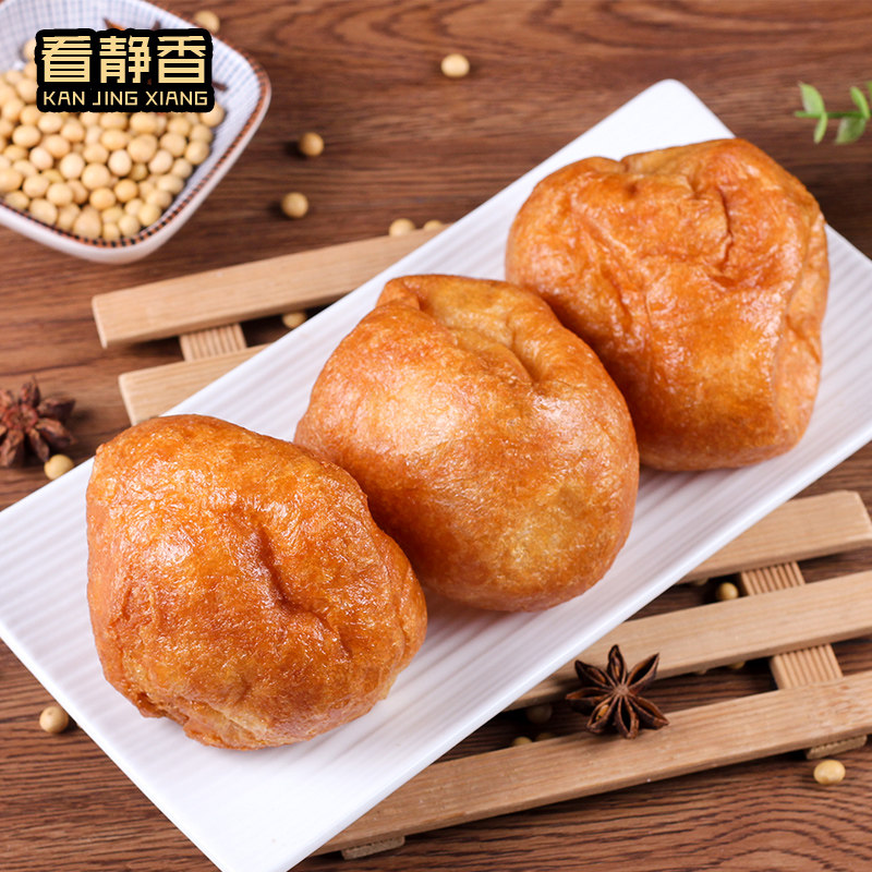 面筋广东火锅无锡特产天津油炸麻辣烫杂食500g面粉