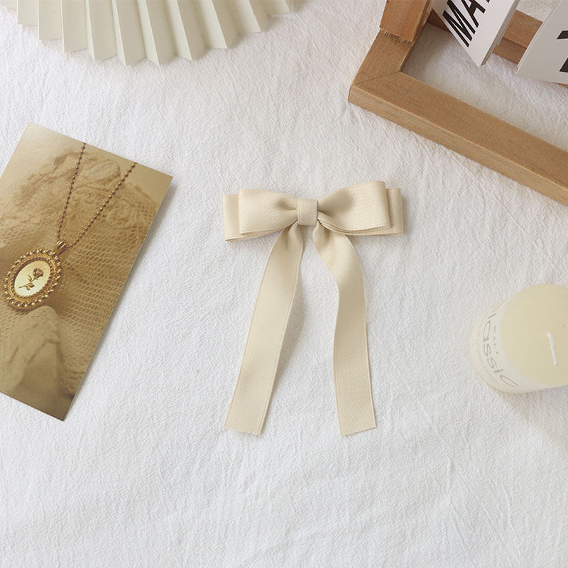 缎带米色奶茶法式蝴蝶结发饰日系甜美少女女发发饰