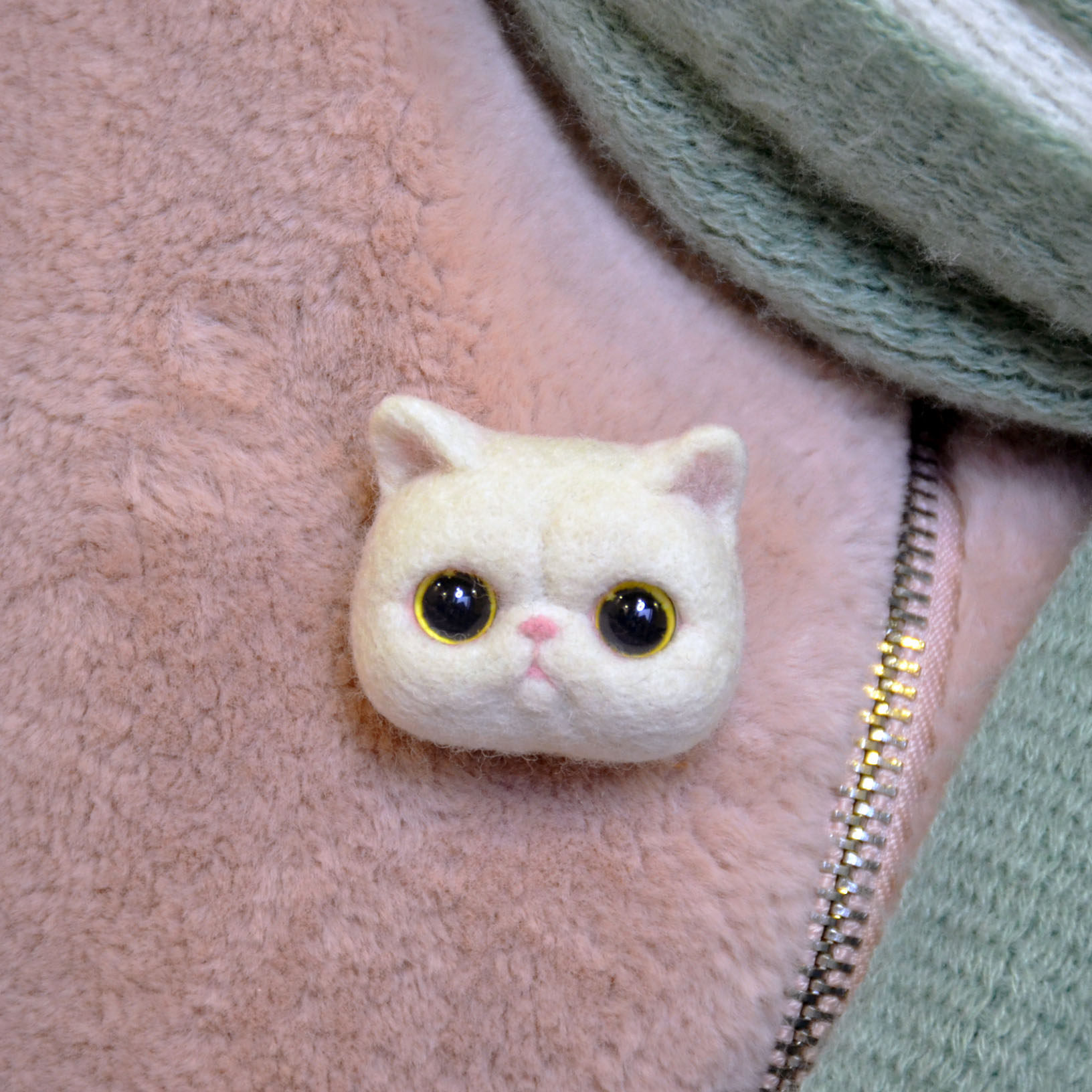 猫头卡通动物胸针ins潮羊毛毡个性衣服装饰胸针