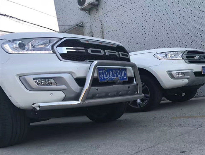 适用于福特撼路者越野改装改装车车头前杠竞技保险杠全车改装套件