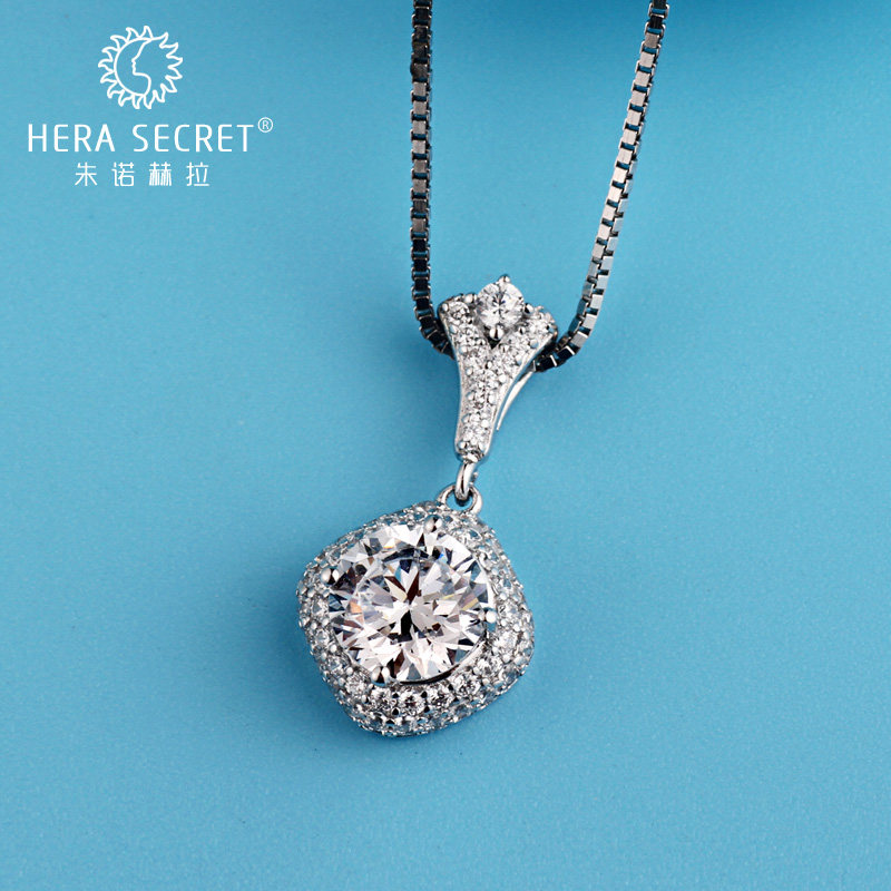 朱诺赫拉时尚新款简单六爪吊坠小清新花朵情侣礼物项坠