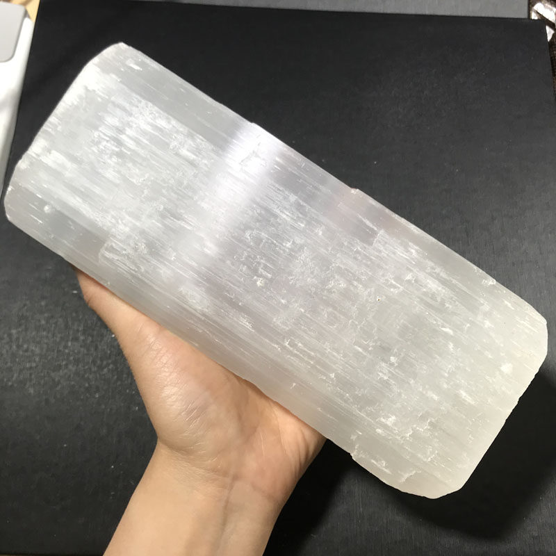 石膏烛台天然摩洛哥摆件装饰双芯疗愈能量水晶其他diy饰品配件