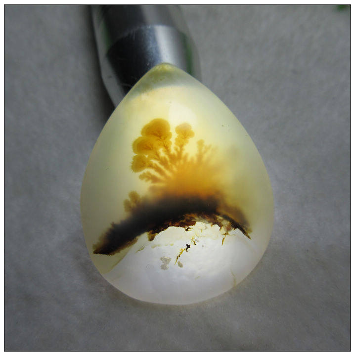 水草天然天然水玛瑙吊坠一大清新自然优雅大方项坠