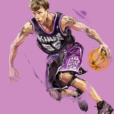 篮球国王队55号贾森威廉姆斯白巧克力运动签名夜光腕带手环情侣男