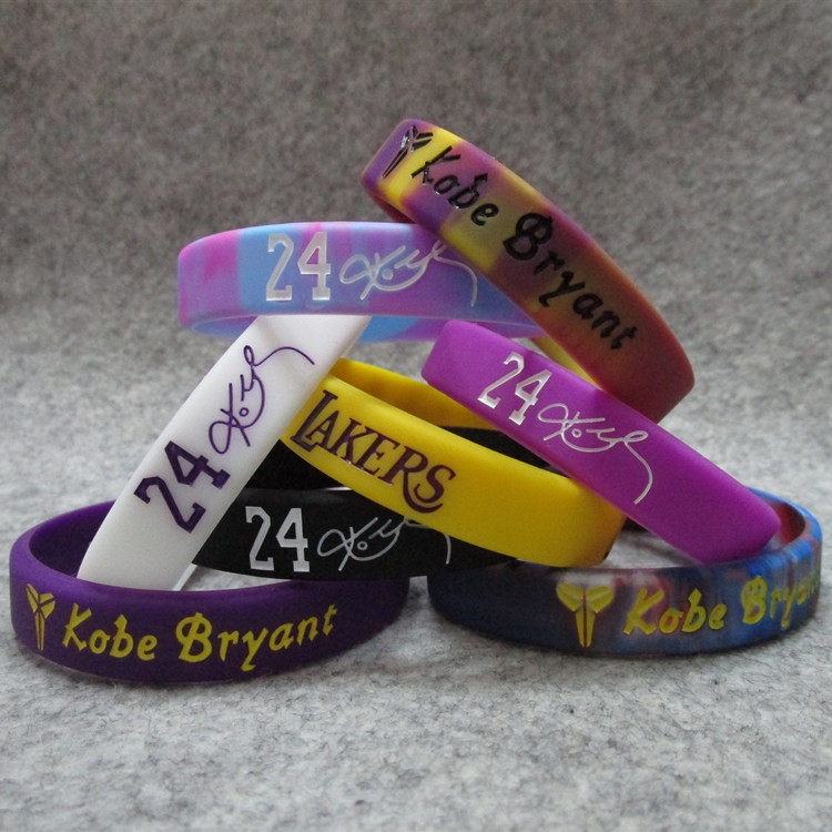 篮球球星湖人24号老大科比签名手环夜光运动篮球球迷用品