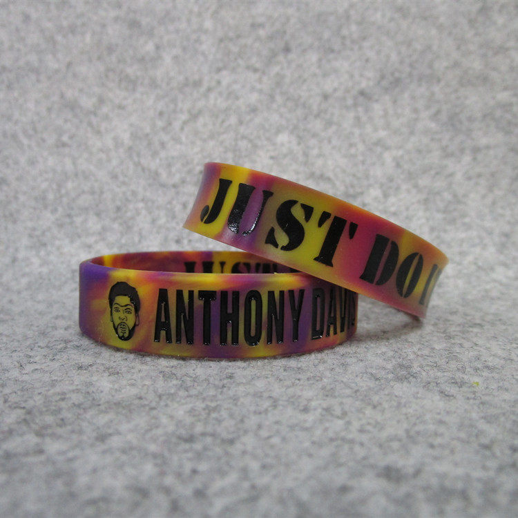 湖人队3号浓眉安东尼戴维斯头像励志混色熔岩手环篮球球迷用品