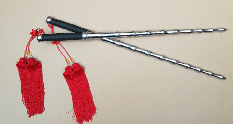 秦琼不锈钢双锏双鞭打神鞭十八般古冷兵器武术表演道具钢鞭未开刃