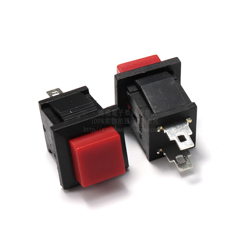 无锁开关复位按钮ds430常闭按1a250v红色绿色船形开关