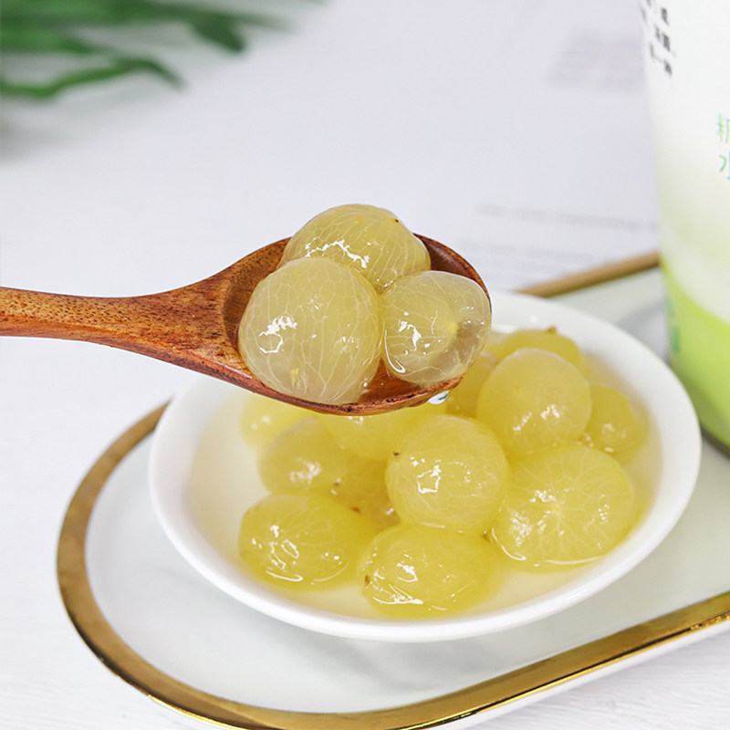 去皮去籽盾皇多肉葡萄罐头820g含水水果果肉水果罐头