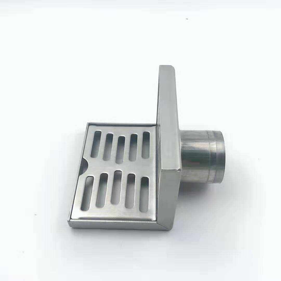 地漏墙角不锈钢同层侧排阳台直排墙面90度横排地漏