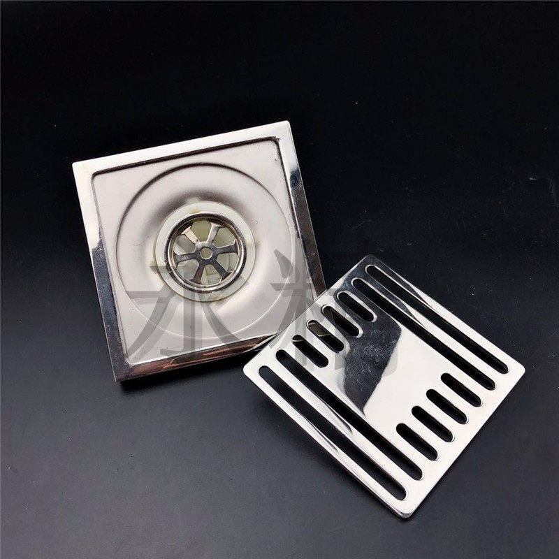 超薄地漏不锈钢速排排水方形厨房卫生间移位防臭地漏