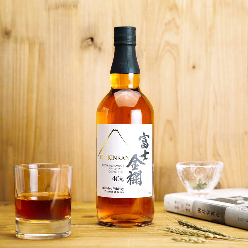 富士金襴日本调和威士忌洋酒正品fujikinranblendedwhisky威士忌