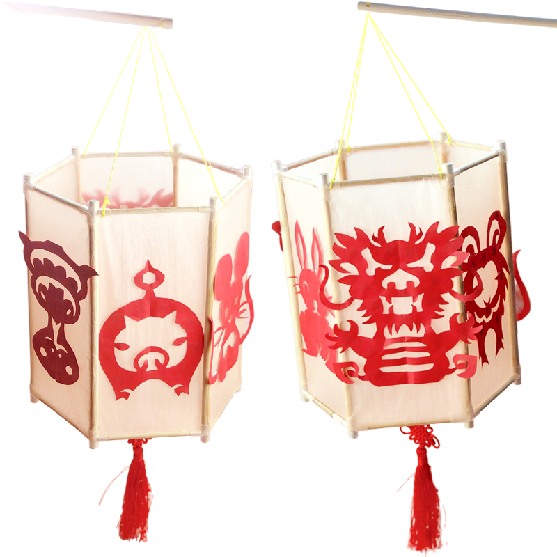 灯笼元宵节挂饰花灯制作手工包手工材料diy儿童灯笼