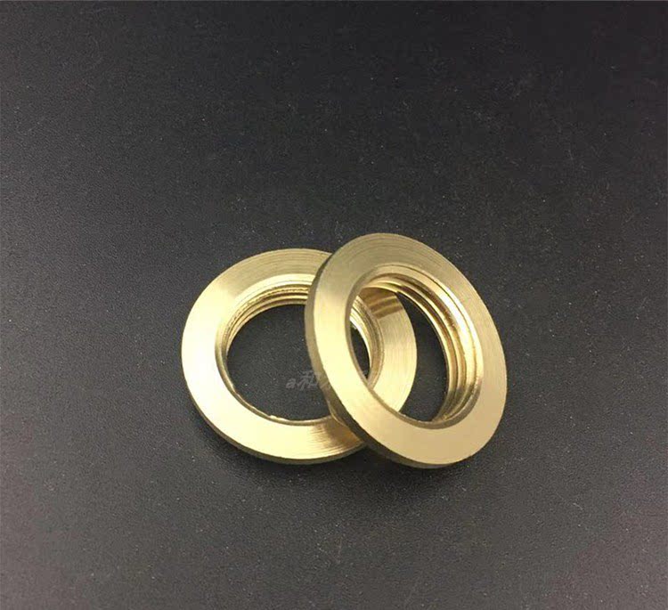 全铜水管内丝锁母水箱1寸6分3分4分六角螺母