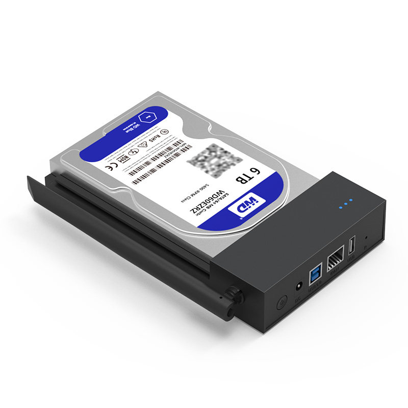 蓝硕2.5/3.5寸移动硬盘盒wifi无线共享usb3.0有线nas共享云存储盒