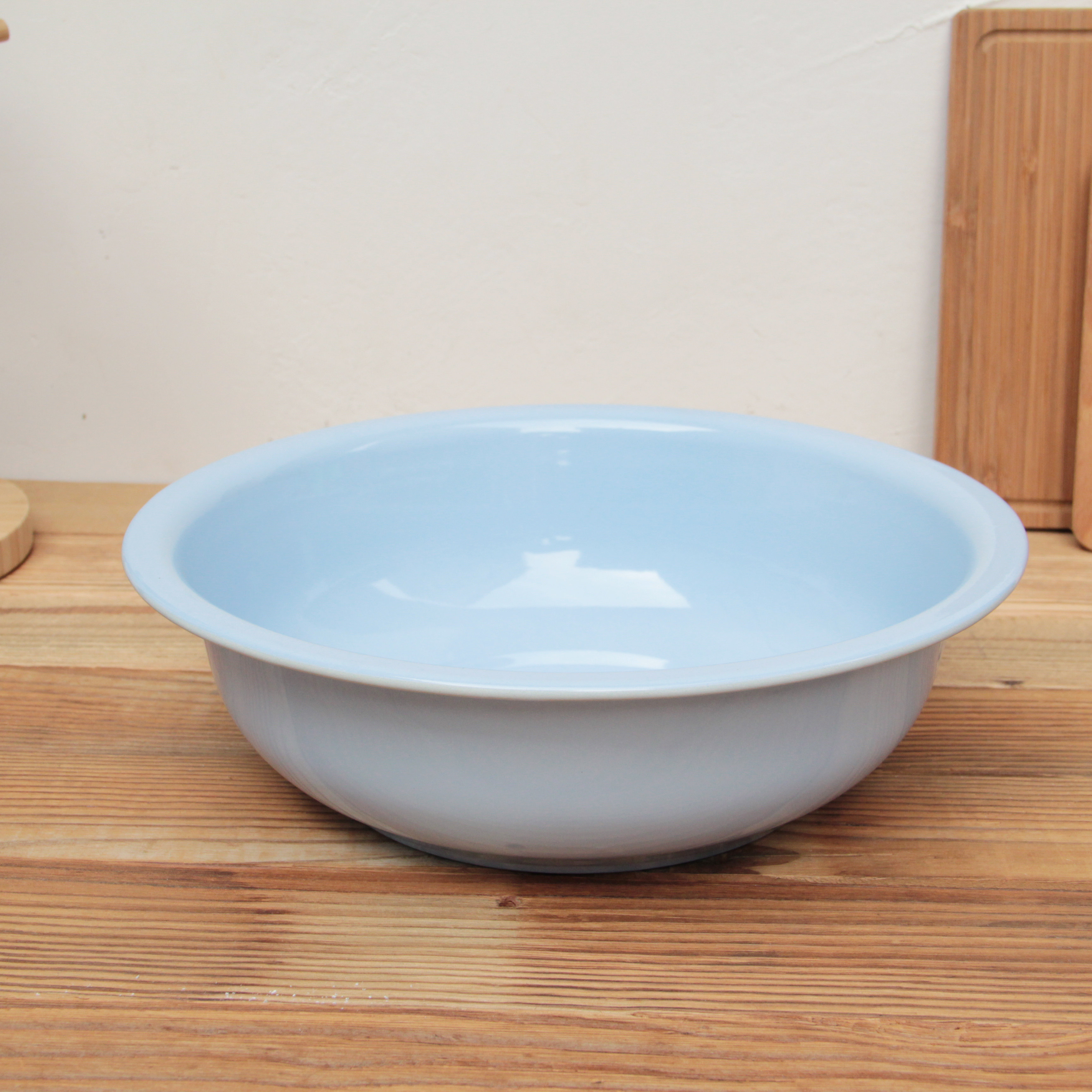 老式怀旧搪瓷家用厨房洗菜面盆加厚糖果色婴儿脸盆