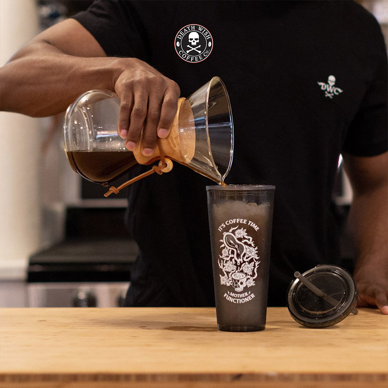 deathwish死亡之愿咖啡拿铁啤酒多功能亚克力吸管吸管杯