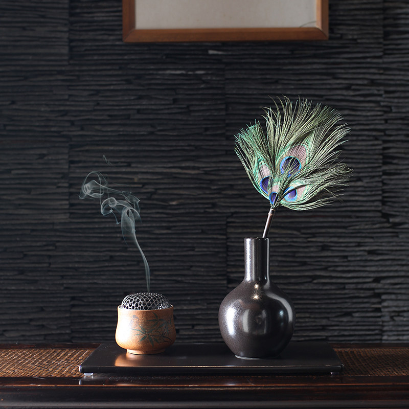 大相莲花中式手绘香薰家用室内檀香香炉手工香插香薰炉