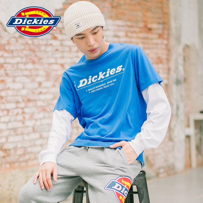 dickies潮流休闲logo印花短袖t恤男 棉舒适宽松上衣dk008163