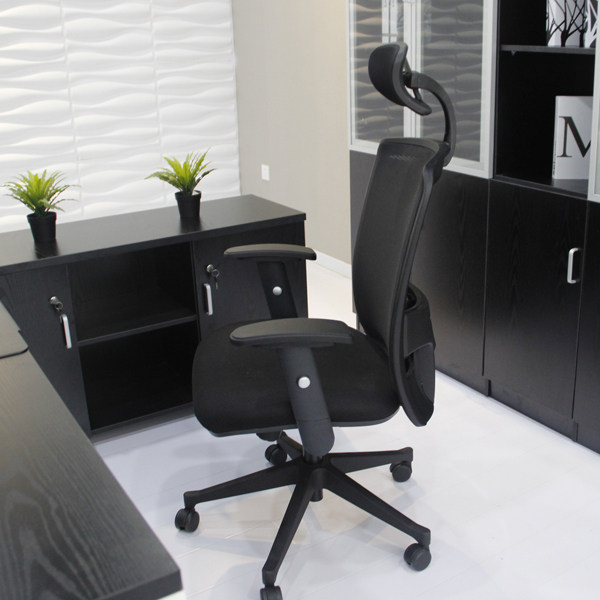 胜迪办公家具 办公桌 大班台主管桌 经理桌黑色加厚老板桌 简约