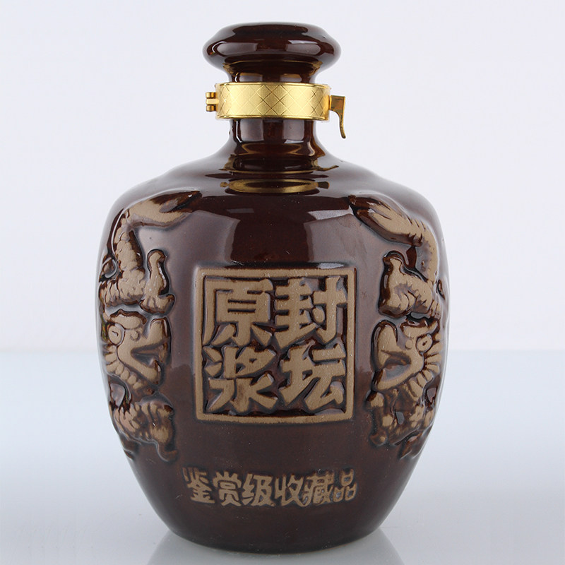 国产白酒固态发酵纯粮高度52度陈酿浓香老窖封坛原浆3斤陶坛促销