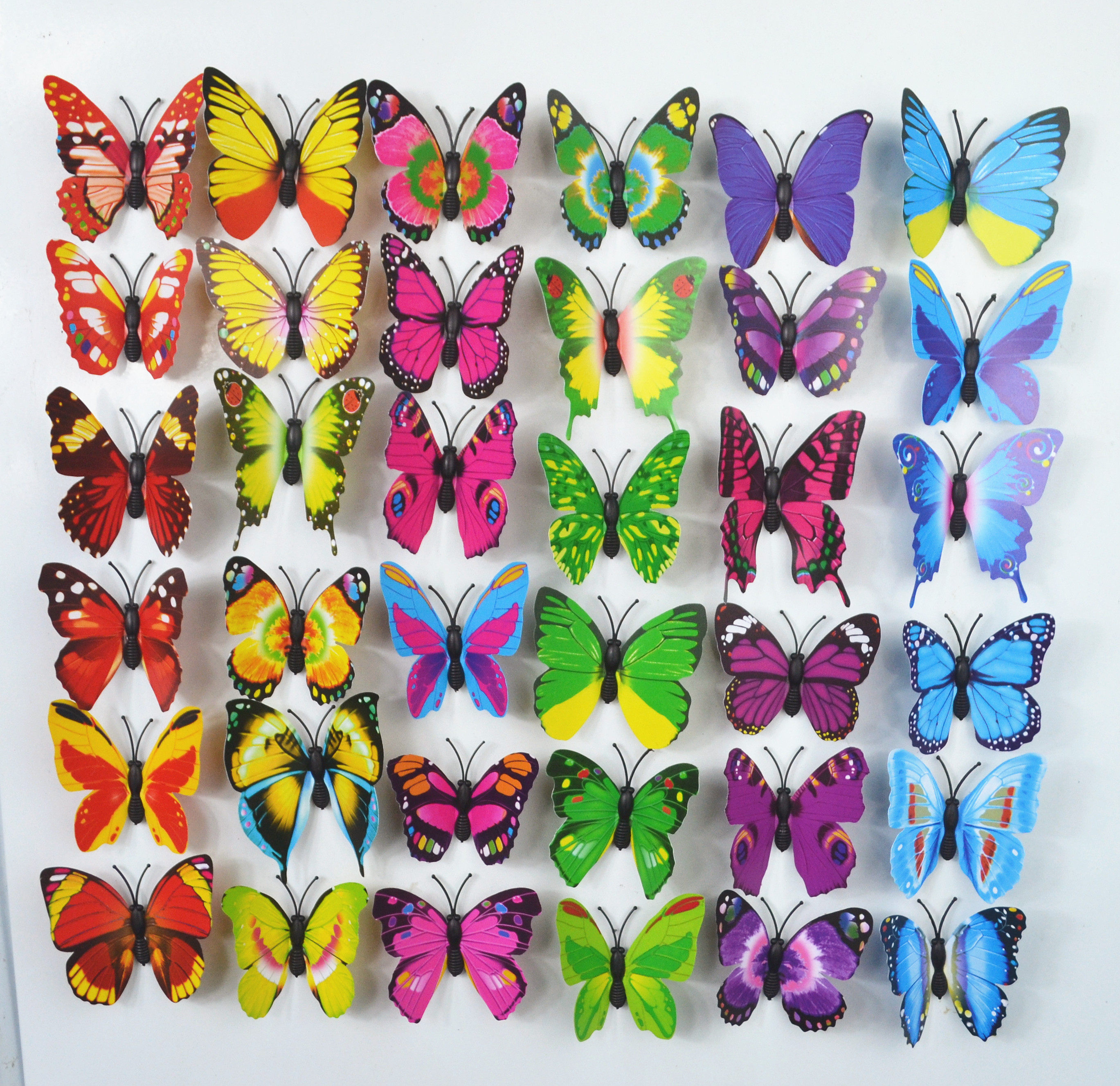 蝴蝶仿真墙贴3d立体卧室客厅装饰品电视背景墙墙贴