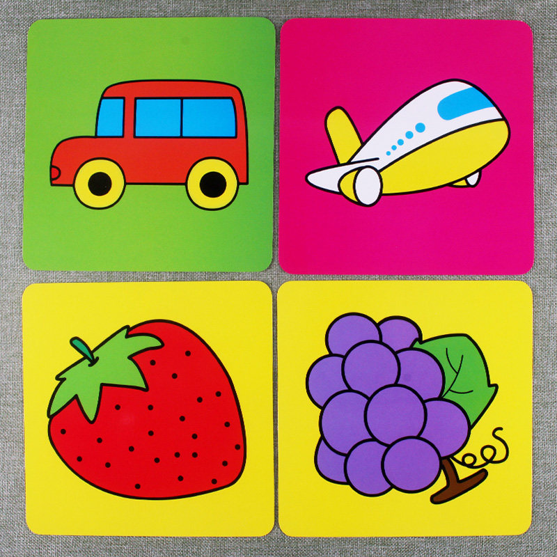 图片智力开发儿童卡片识图认知识别卡图形益智游戏