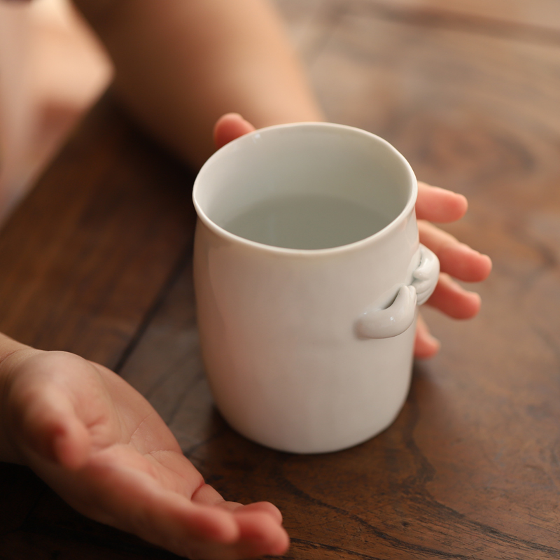 小树手作手捏手握杯可爱创意小手水杯咖啡杯随手马克杯
