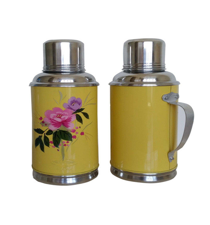 0.8升老式热水瓶复古怀旧摆件暖壶铁外壳家用小保温瓶暖水壶陪嫁